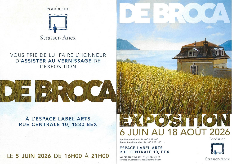 Alexandre de Broca : Une ode aux paysages Suisses à l'Espace Label Arts