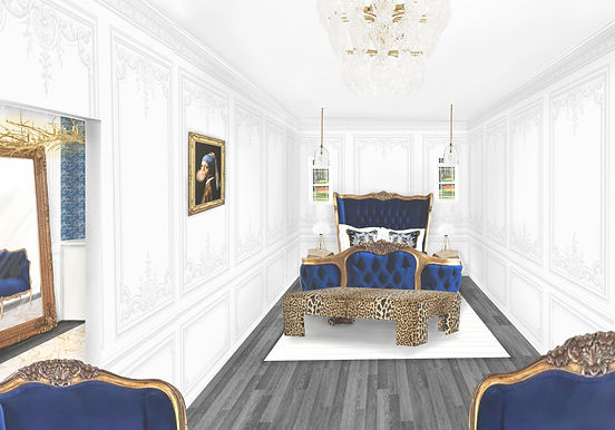 Modern French Boudoir Bedroom