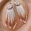 Thumbnail: Western Seed Bead Hoops- White Conch