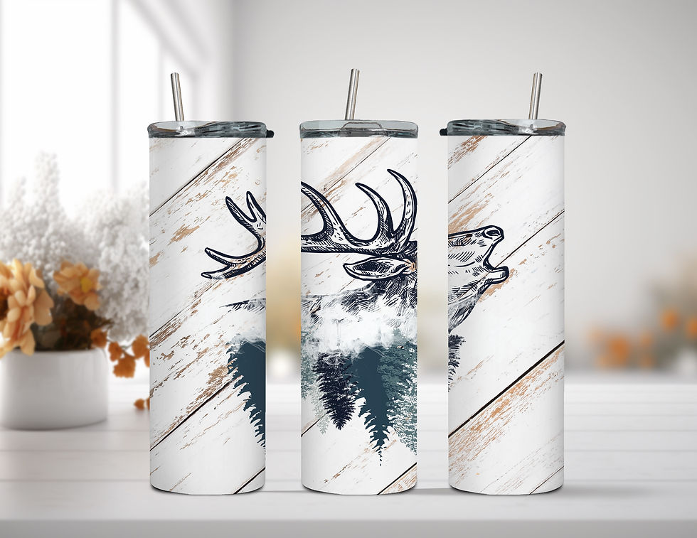 Elk in the trees