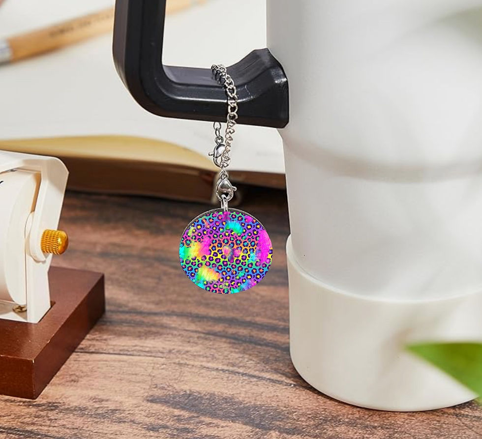 Neon Leopard Charm