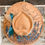 Thumbnail: Hand Burned & Painted Hat- Blue Bonnet Fields