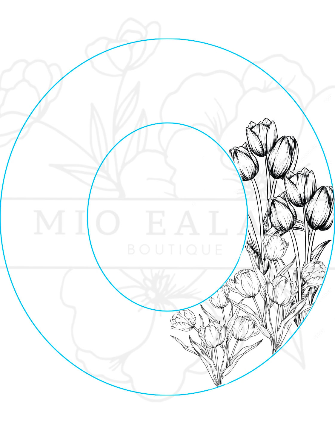 Pre- Order Custom Hand Burned Hat-Tulips