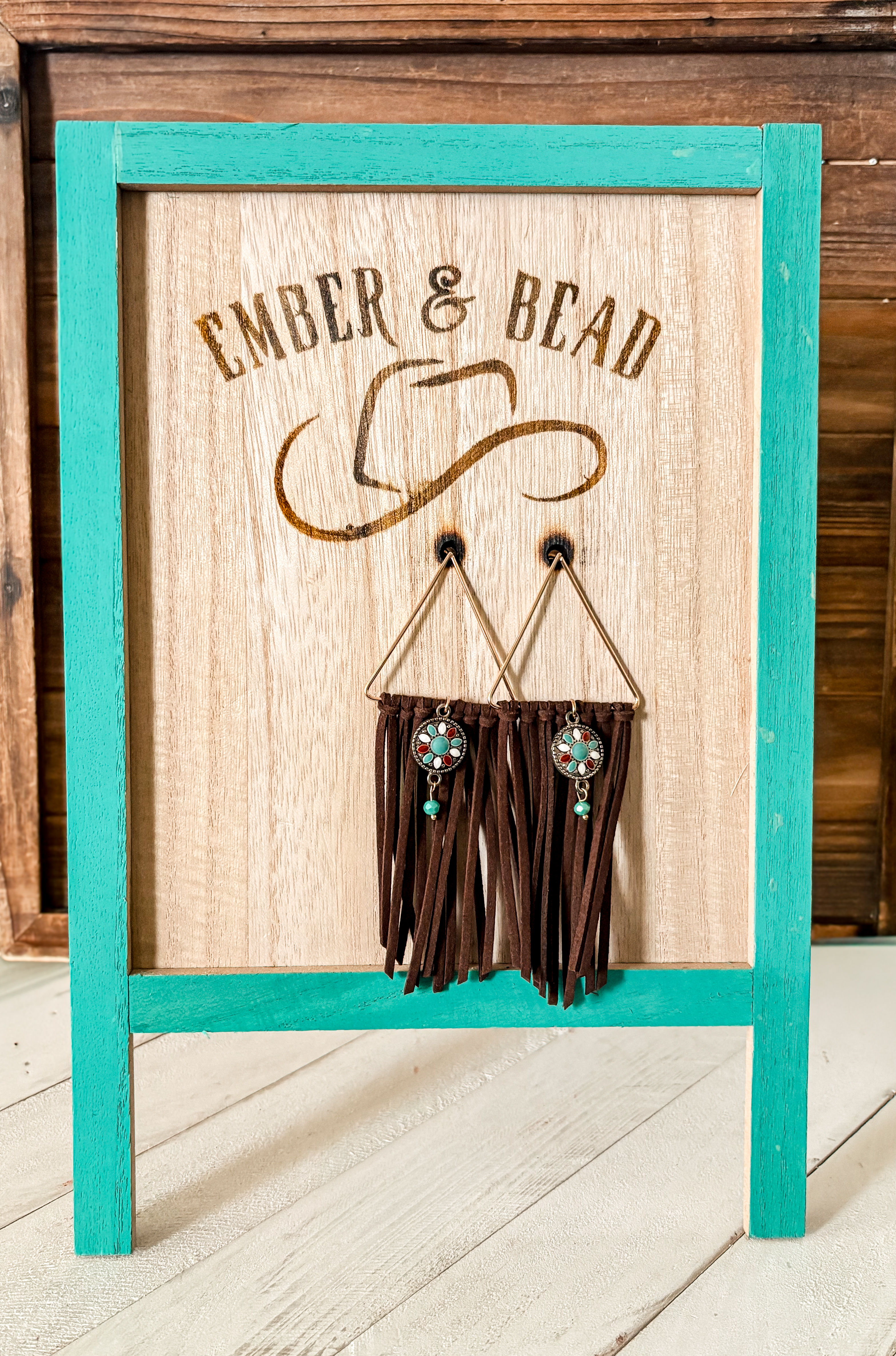 Triangle Fringe Earrings