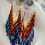 Thumbnail: Western Beaded Fringe Earrings