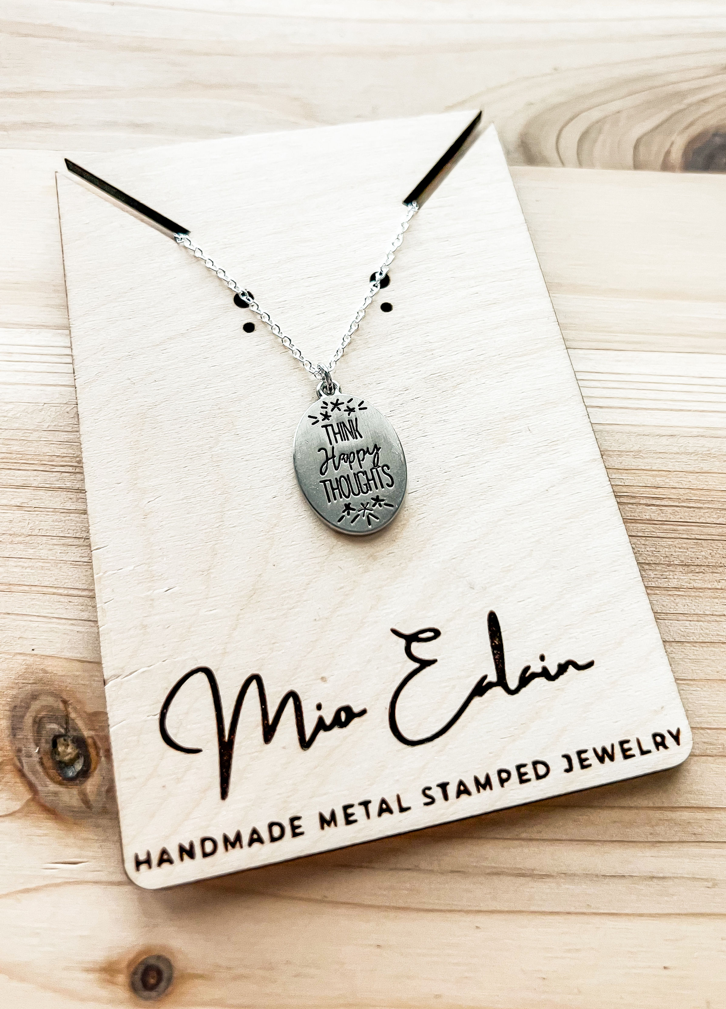 Think Happy Thoughts Necklace