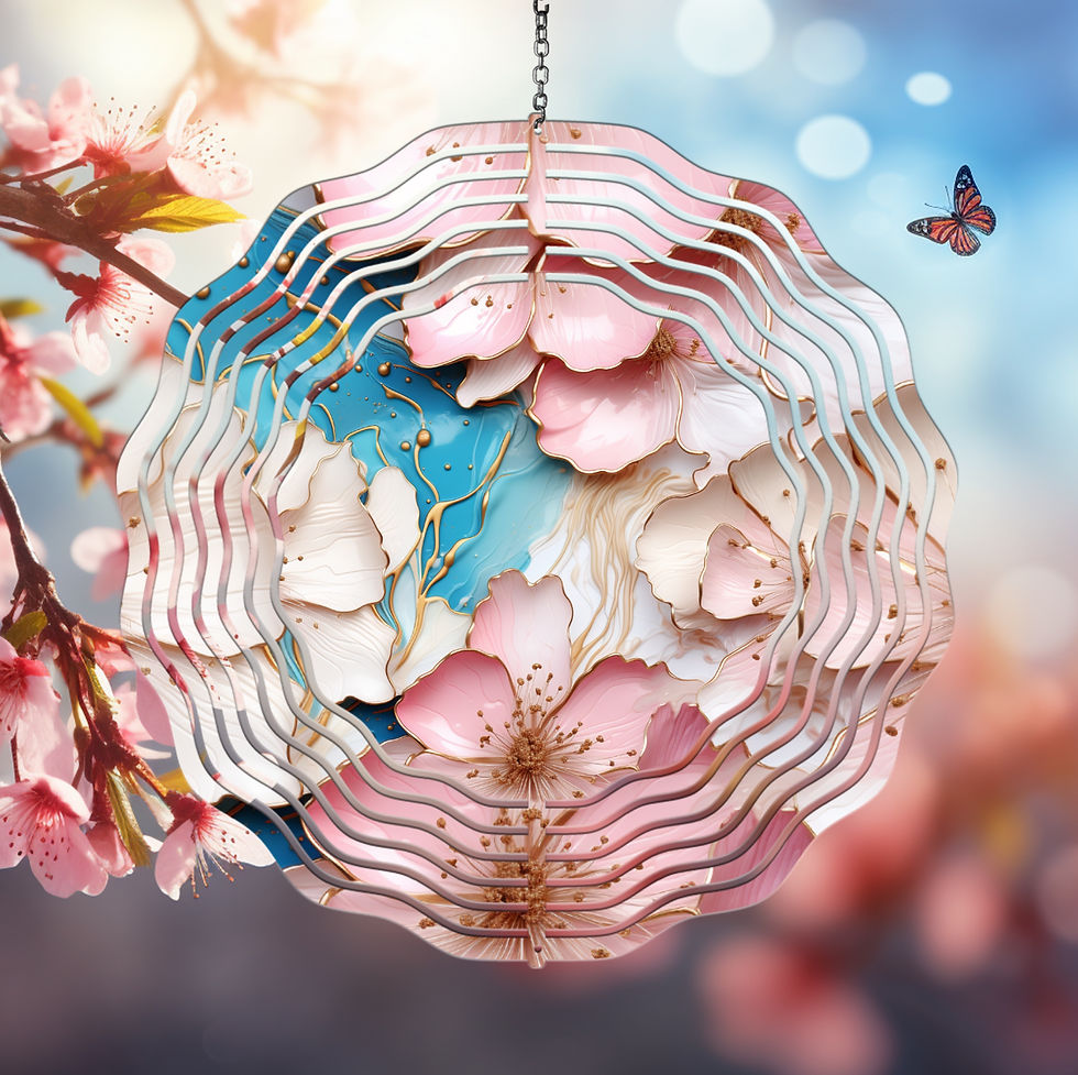 Floral Wind Spinner