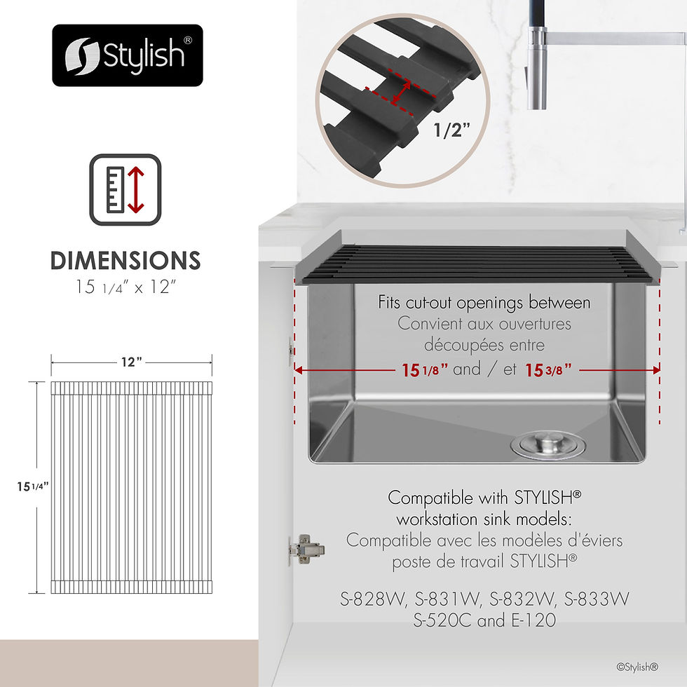 Thumbnail: STYLISH WORKSTATION BLACK DRYING RACK TRIVET A-914BK