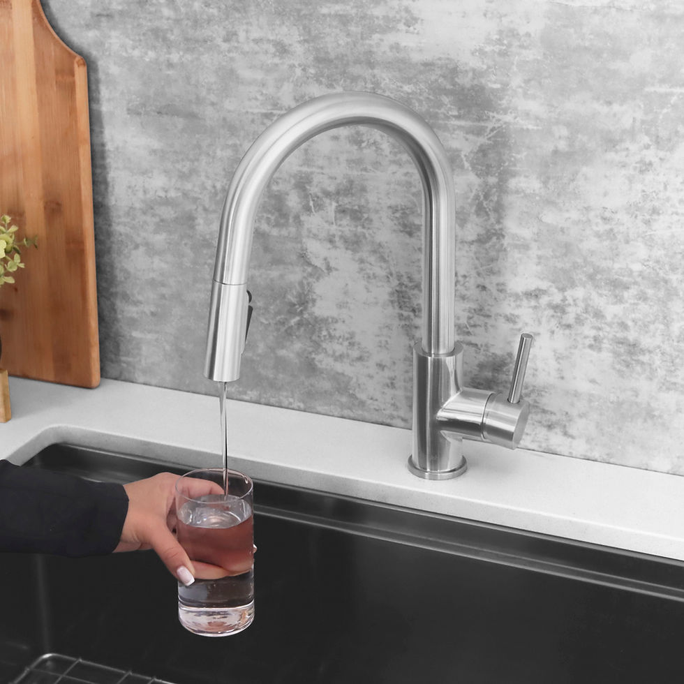 Thumbnail: STYLISH Pull Down Kitchen Faucet with Reversible Osmosis K-131CR