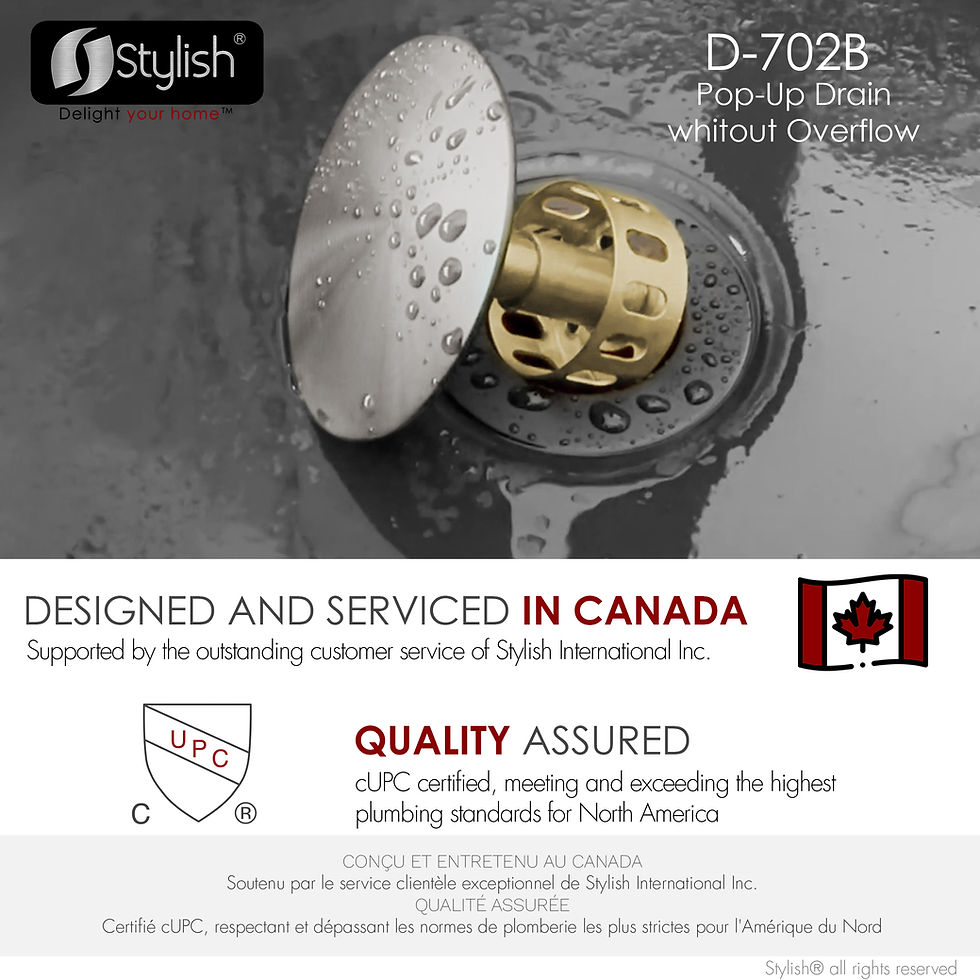 Thumbnail: POP-UP DRAIN WITHOUT OVERFLOW D-702B NEW DESIGN