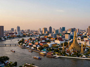 Bangkok skyline Chao Phraya River Thailand 2026 geopolitical risk infrastructure energy security