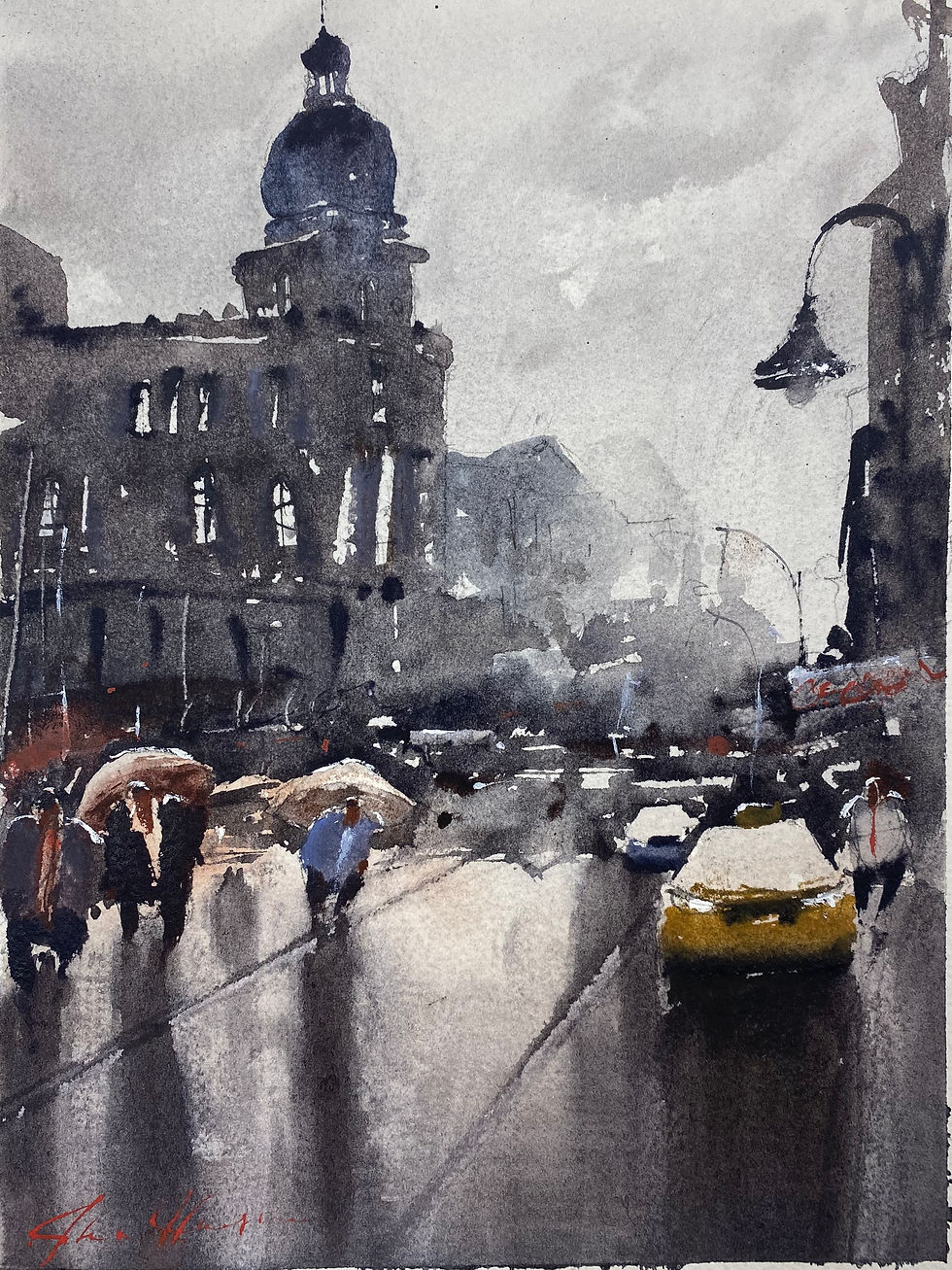 Thumbnail: "Paris Storms" 9x12