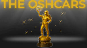 Oshcars Trophy with the words "The Oshcars"