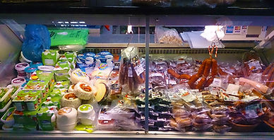 Delicatessen meats and cheeses