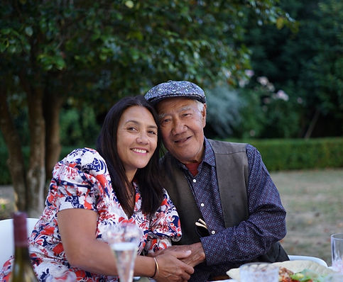 Lucy and her father Lani