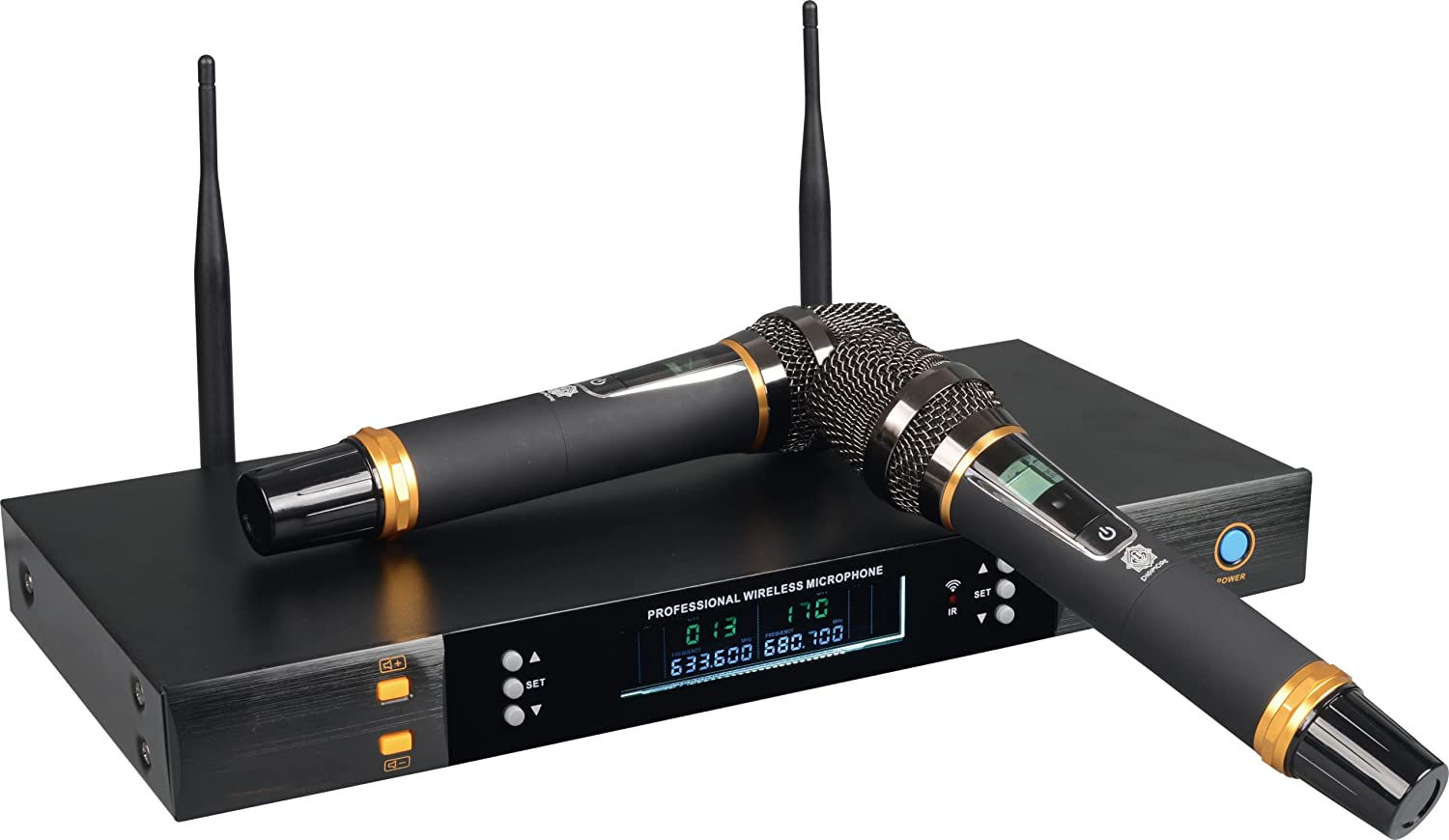 DIGIMORE D-330 Wireless , True Diversity Dual Cordless Microphone Set