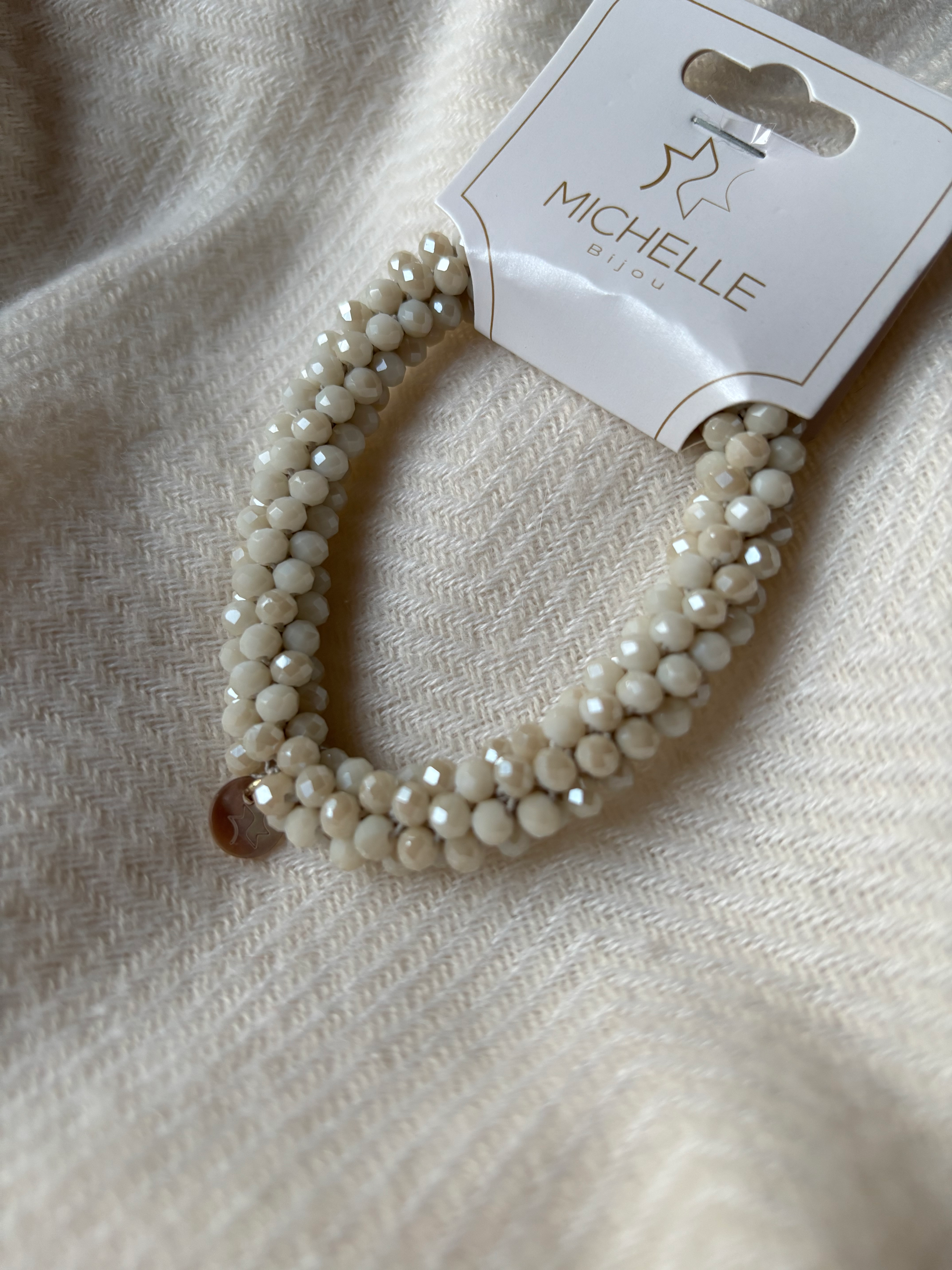 Haar accessoire champagne 