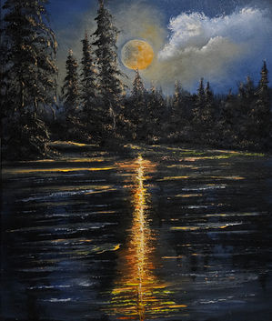 Moonlit Lake