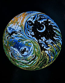 Colorful Ying and Yang