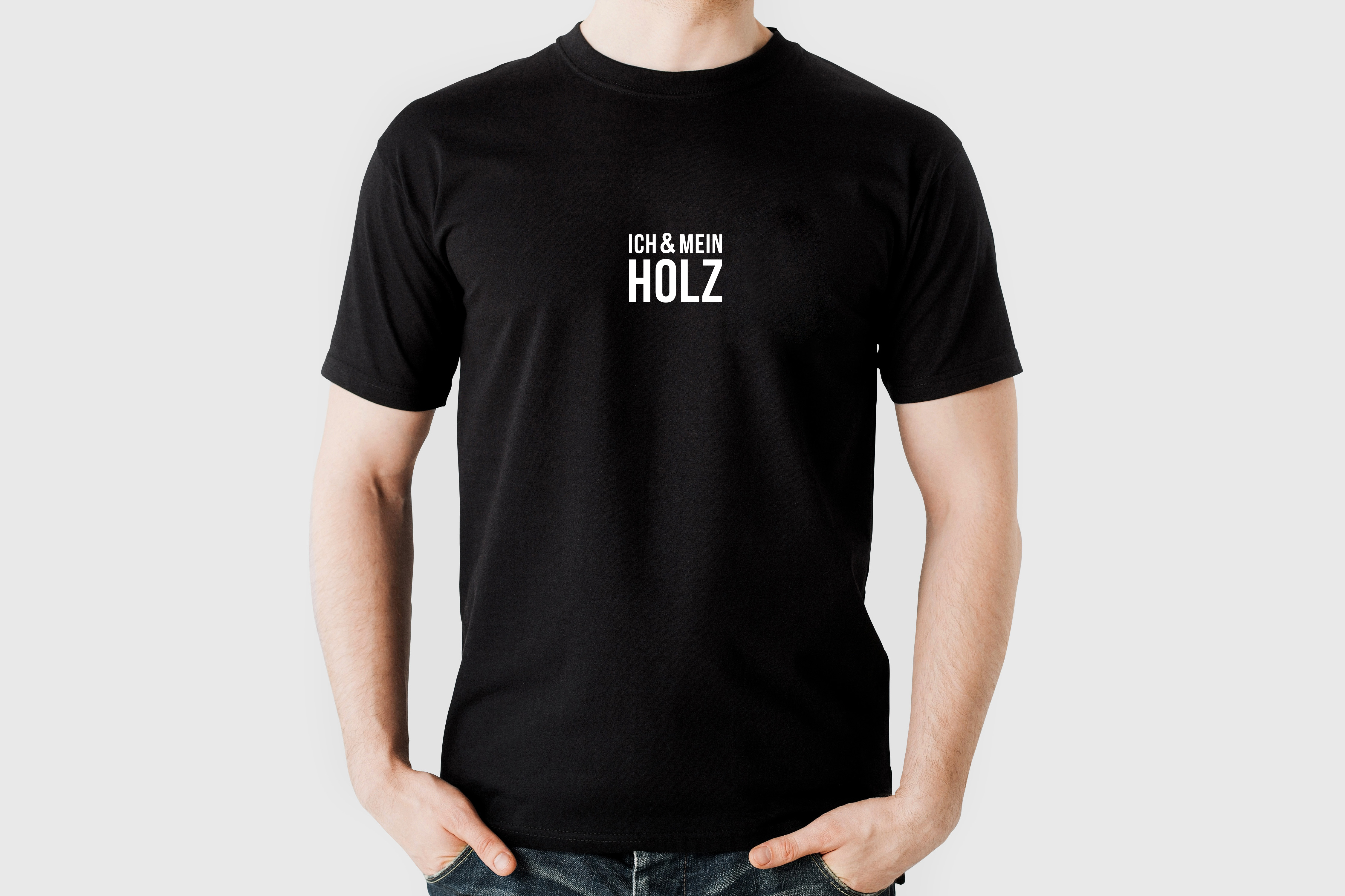 T-Shirt "ICH & MEIN HOLZ", schwarz