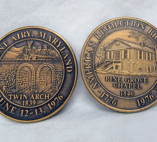 2016.9.1 - 2 Metal Bicentennial Coins.JPG