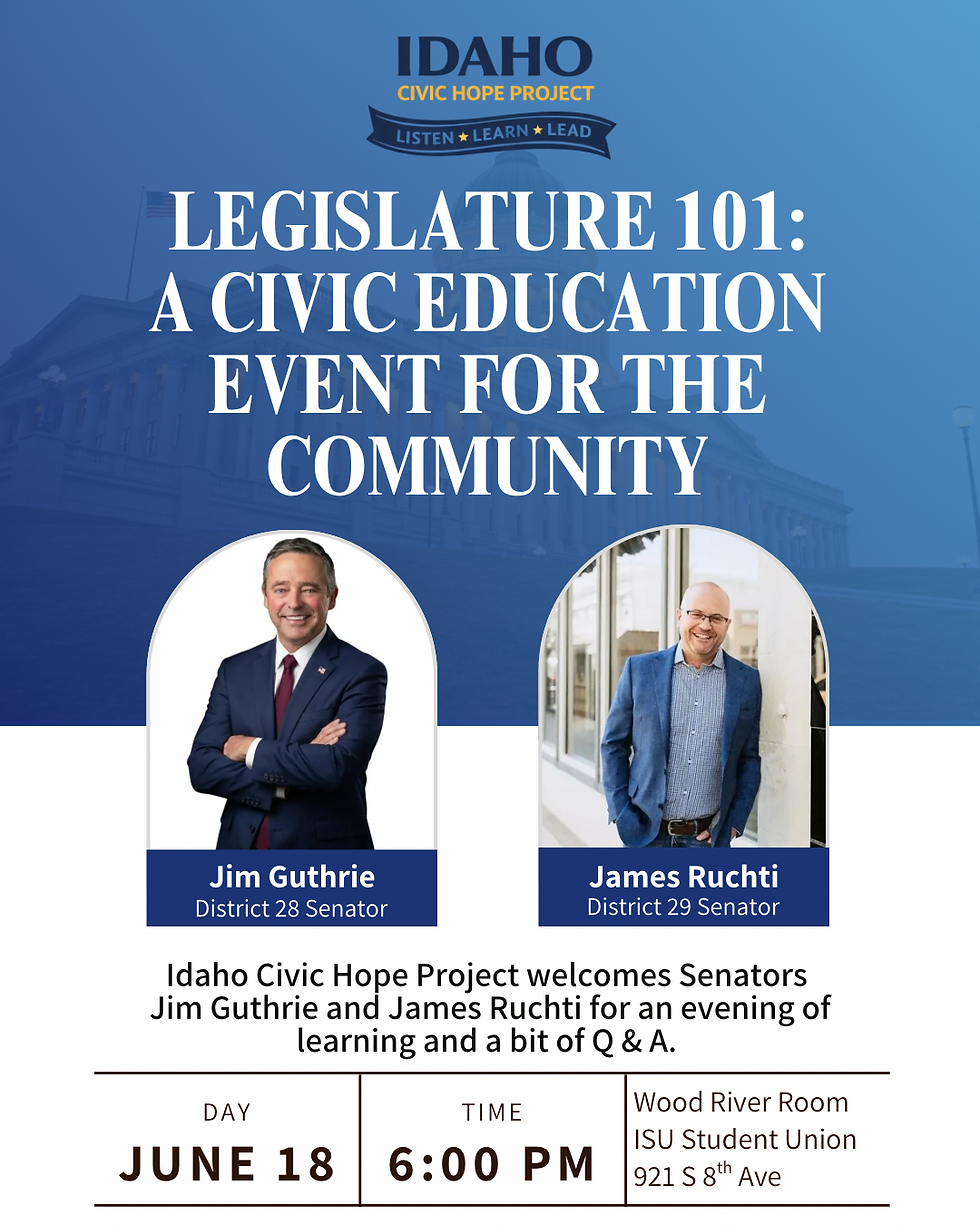 Legislature 101: A Civic Education Event
