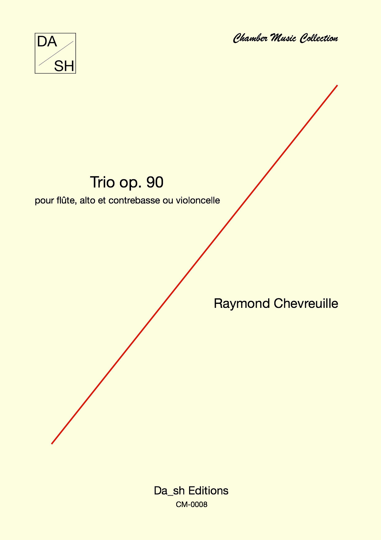 Raymond Chevreuille Trio Op.90 pour flûte,alto et contrebasse ou violoncelle-PDF