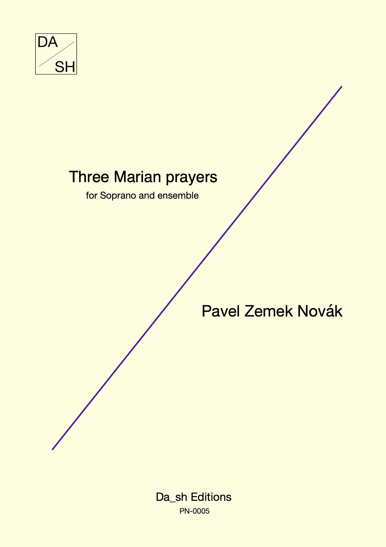 Pavel Zemek Novák - Three Marian prayers for Soprano and Ensemble