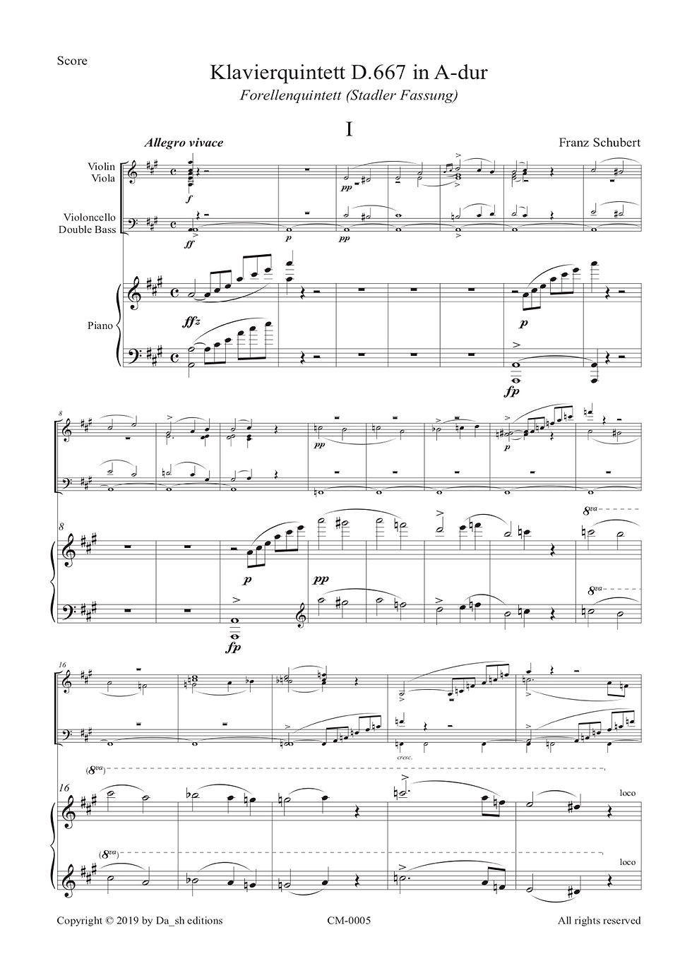 Thumbnail: Franz Schubert - Klavierquintett D.667 in A-dur (Stadler Fassung)