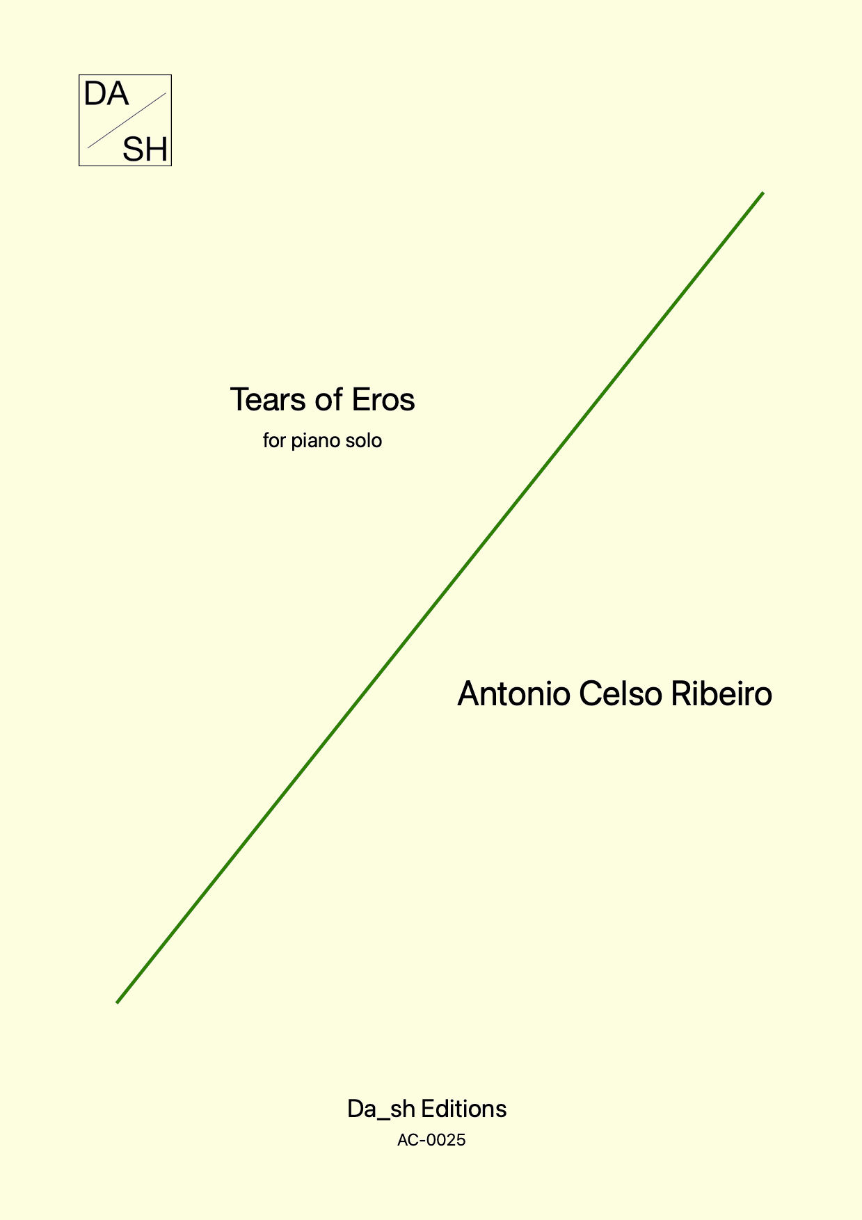 Antonio Celso Ribeiro - Tears of Eros for piano solo