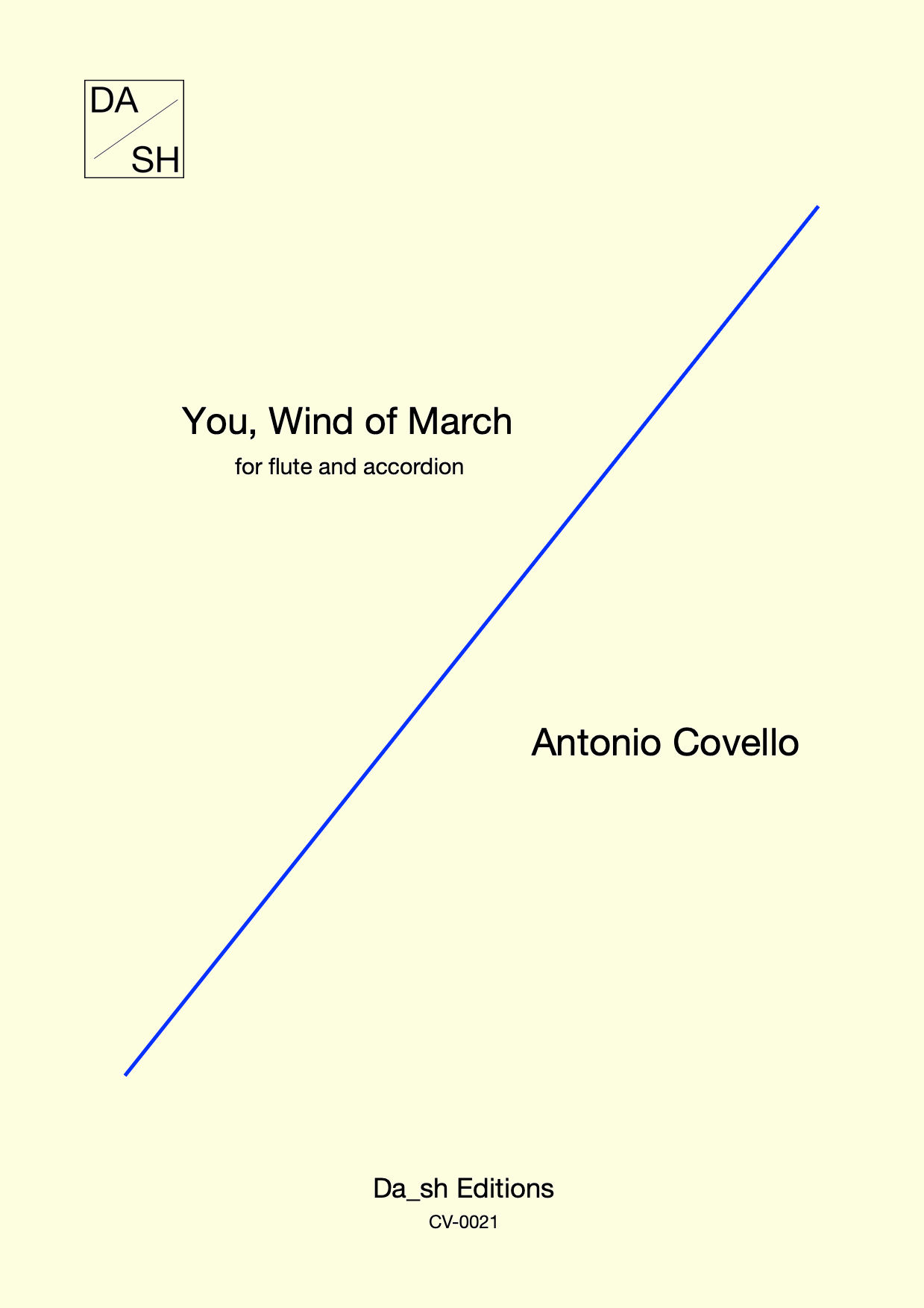 Antonio Covello - You, Wind of March for flute and accordion (PDF)