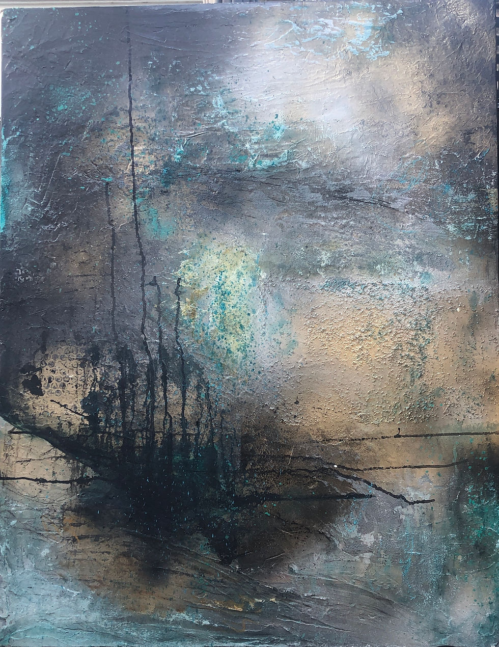 Maleri akryl og ole på lærred.