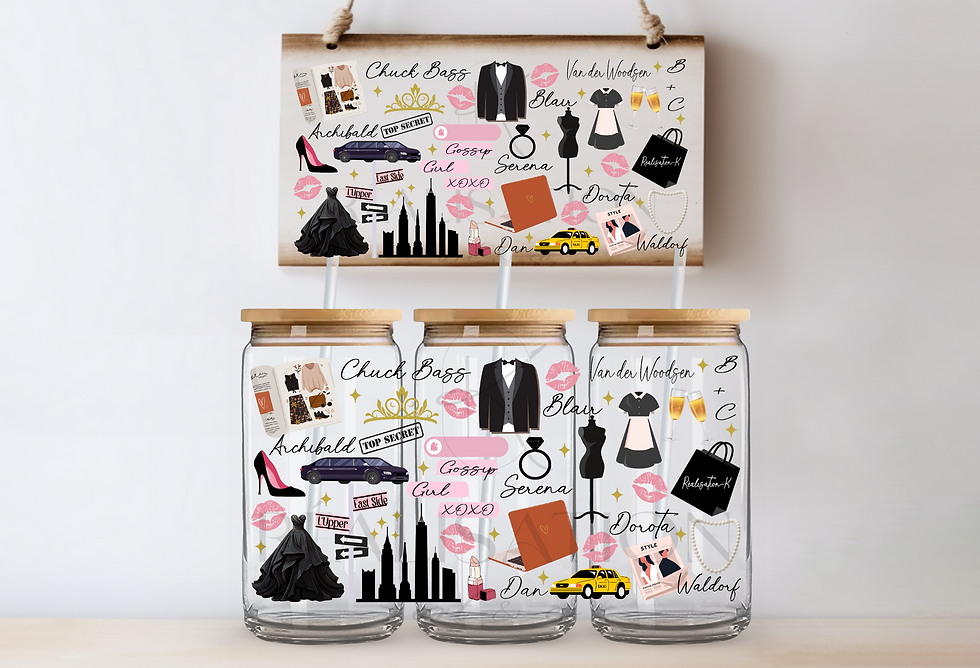 UV DTF '' Gossip girl XOXO''