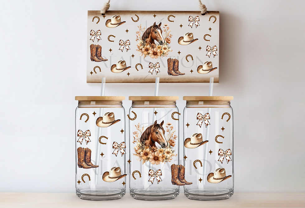 UV DTF '' Chevaux ''