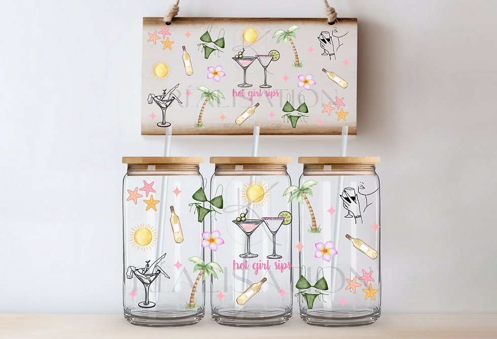 UV DTF '' Hot girl sips ''