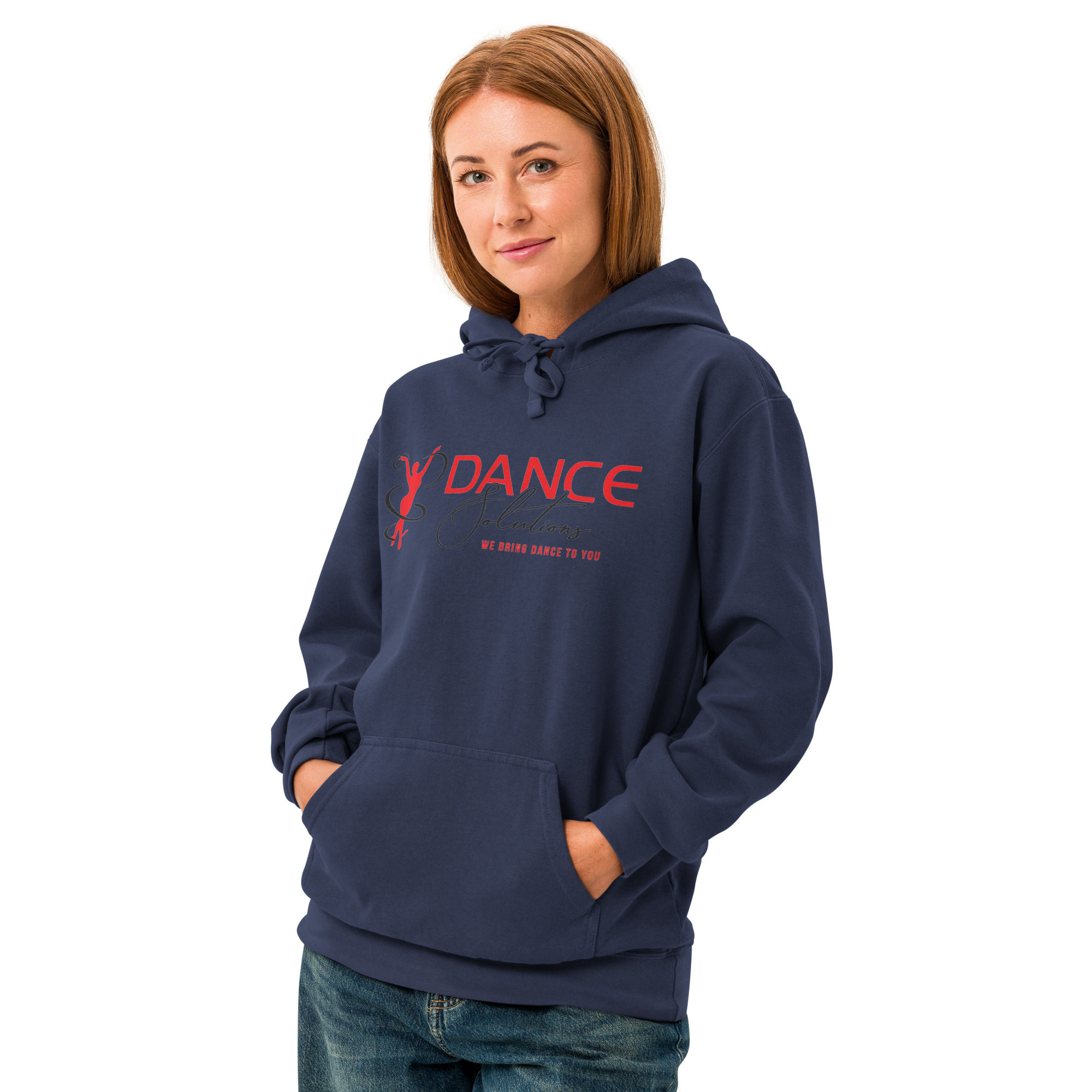 Unisex garment-dyed hoodie