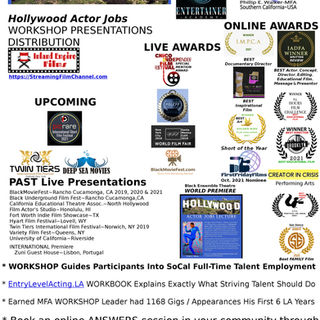 Phillip E. Walker's HOLLYWOOD ACTOR JOBS Laurel Sheet #20