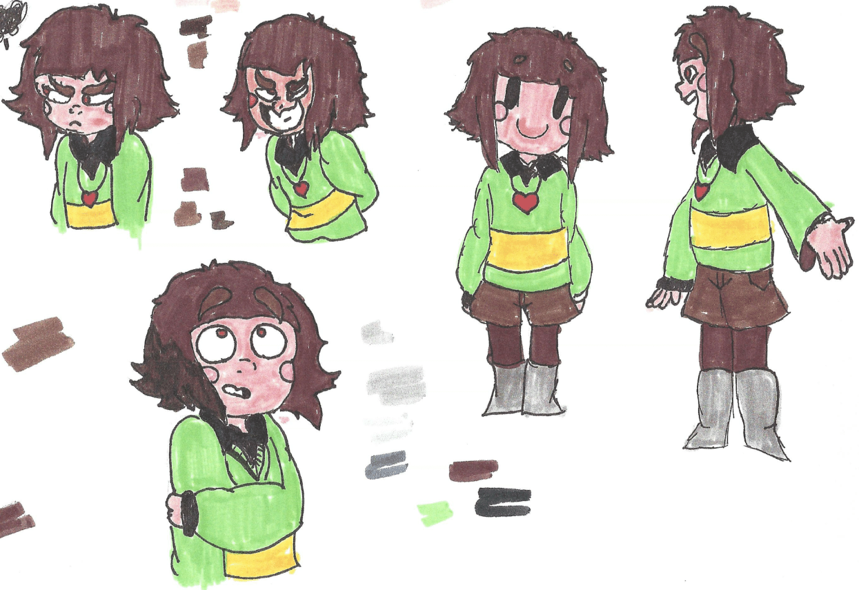 Diffrent poses of Chara