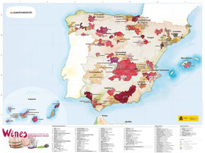 DOP Granada en el mapa oficial de los vinos de España
