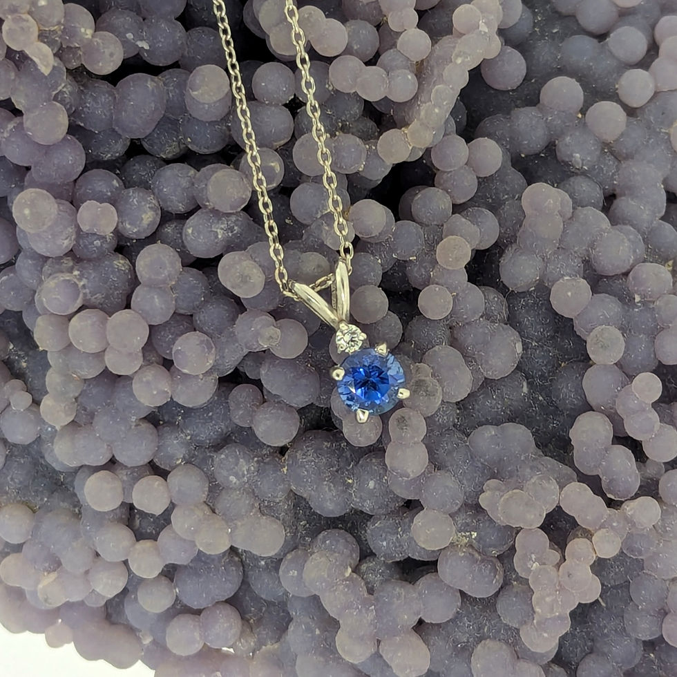 Thumbnail: 0.73 carat Blue Montana Sapphire Pendant