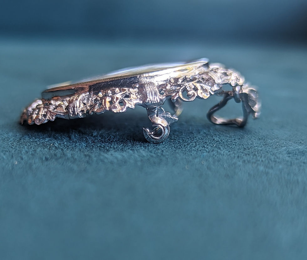 Thumbnail: Retro Porcelain Painted Cameo