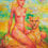 Miniaturbild: Ölmalerei "Frau auf Gepard", 60x80cm, Berlin 2007