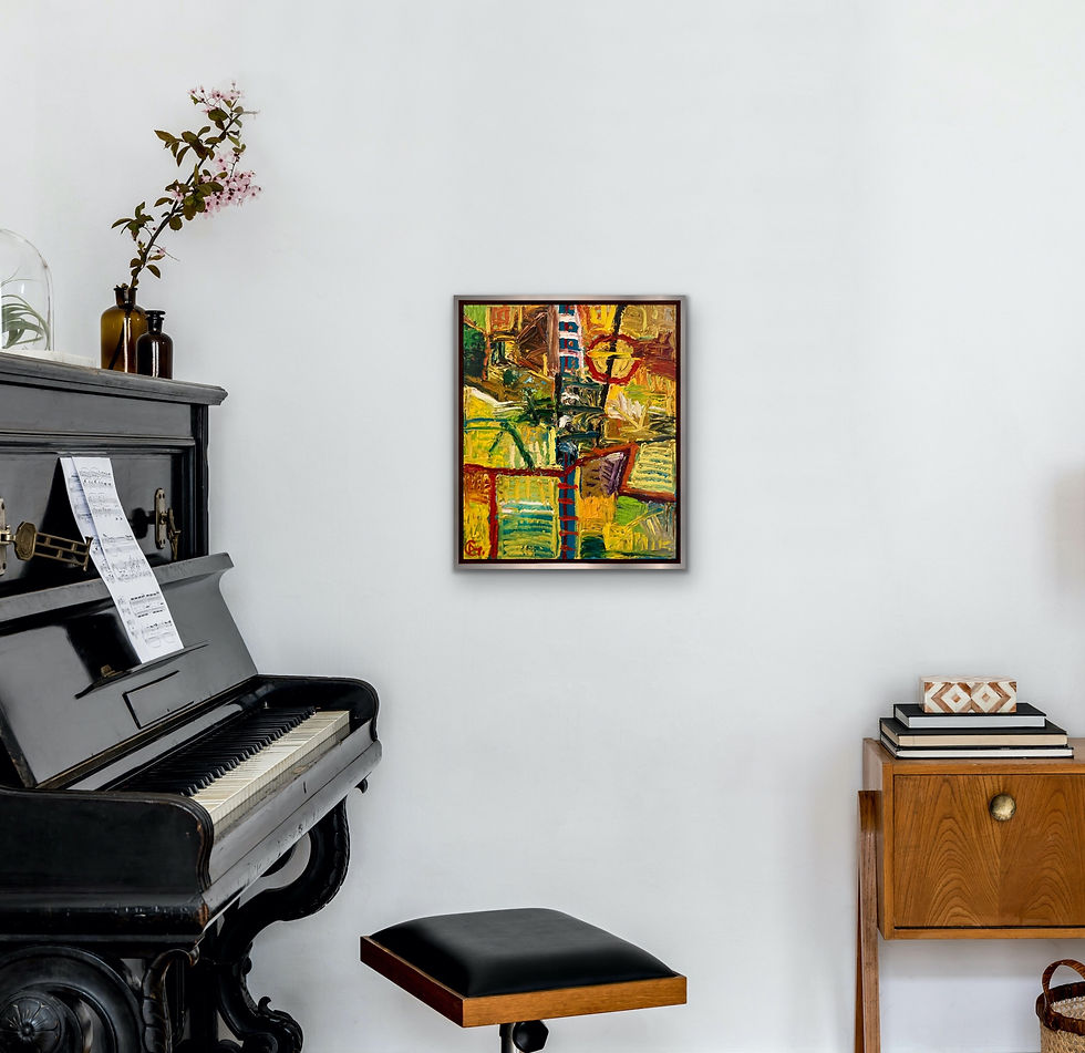 Miniaturbild: Ölmalerei "Himmelsleiter II", 50x60cm, Berlin 2009