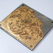 Bandeja abissal / concreto com folheação