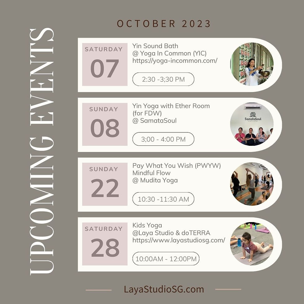 Yin Sound Bath, Yin Yoga, PWYW Mindful Flow or Kids Yoga