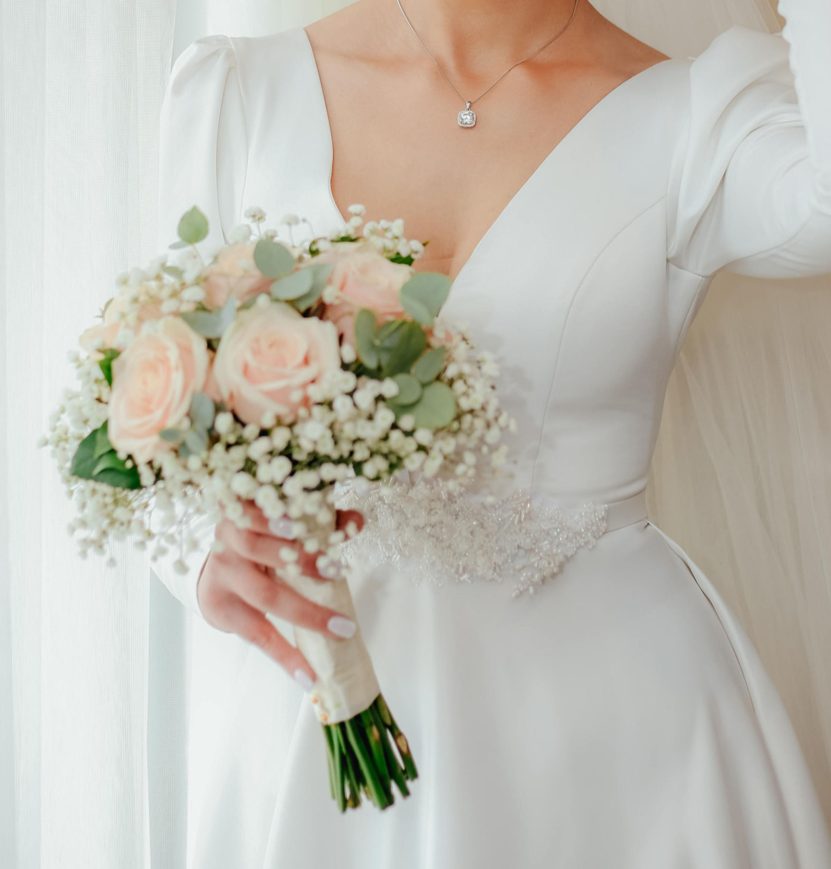 Ramo de novia con rosas