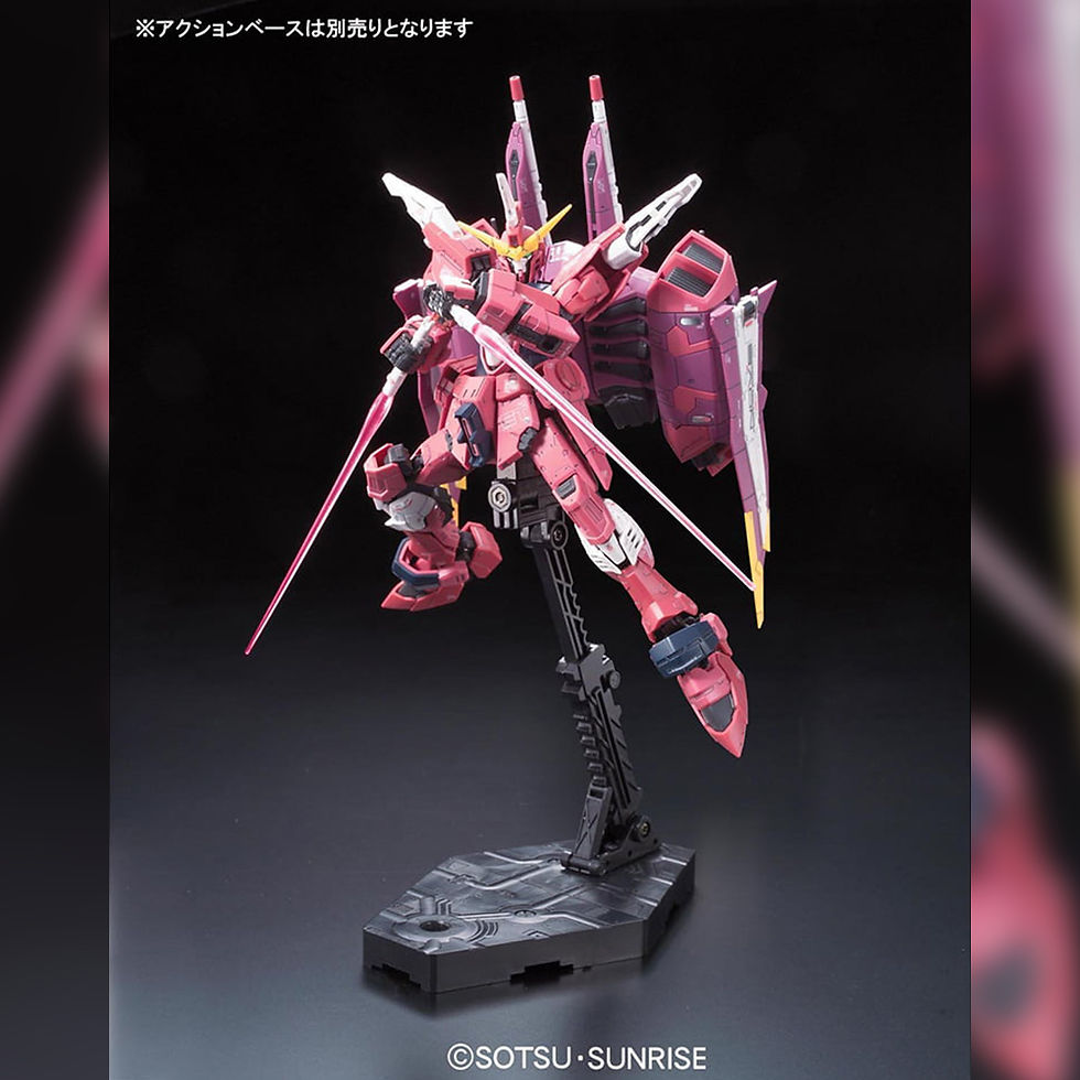 縮圖：RG Justice Gundam model frontview
