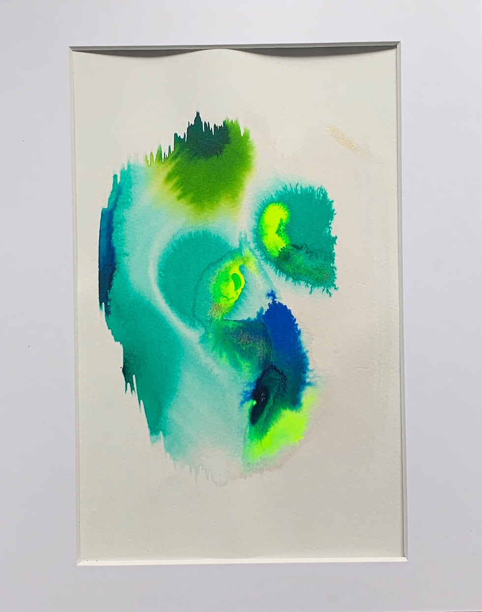 Thumbnail: Green and blue ink flow