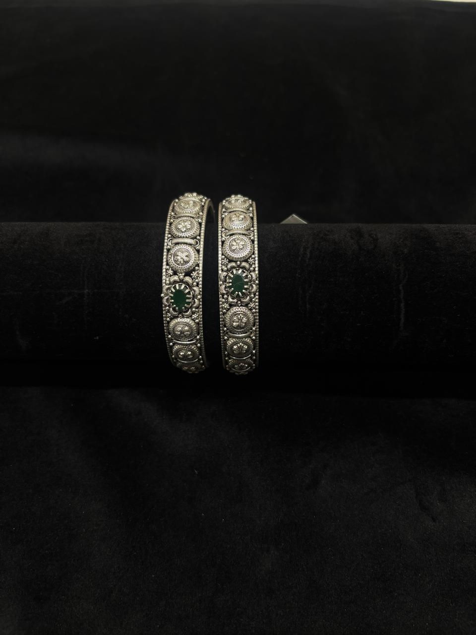 Thumbnail: silver bangles