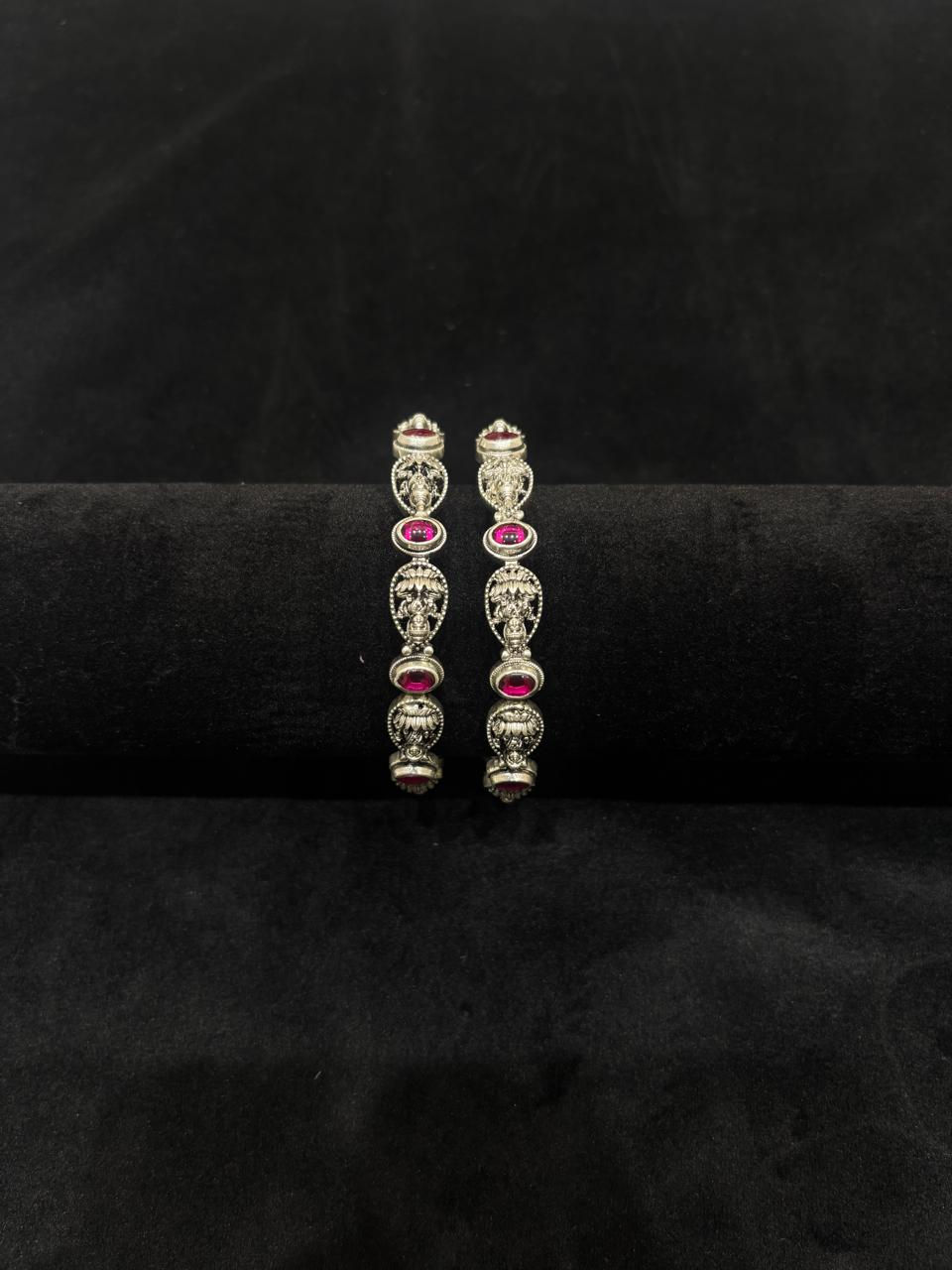 Thumbnail: silver bangles